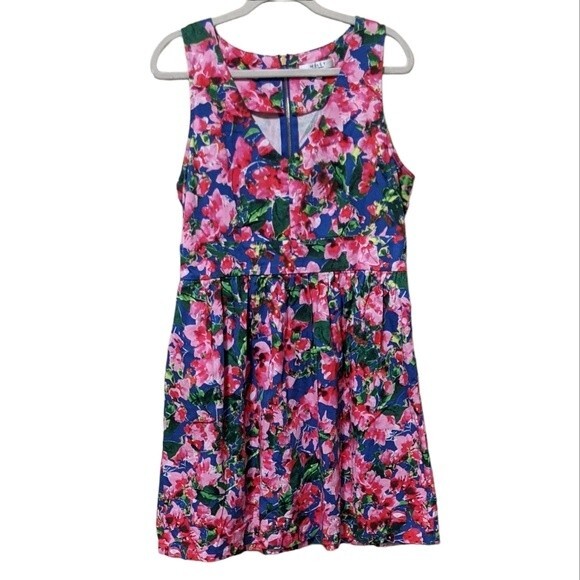 Millie for Design Nation floral pattern vneck sleeveless summer dress 16 - Picture 9 of 9